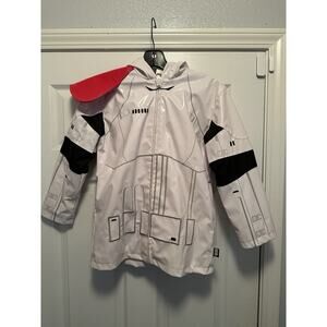 Star Wars Stormtrooper Rain Jacket Last Jedi Disney Store Jacket Size 7/8